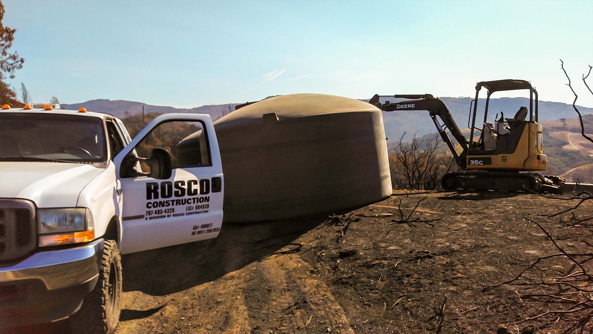 Rosco Truck Installing a Water Tank